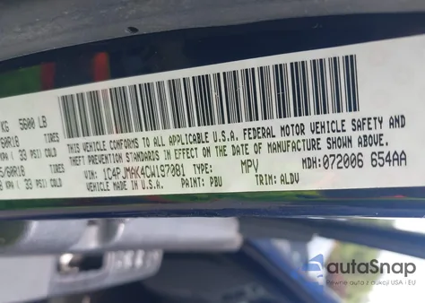 2012 Jeep Liberty Sport из США, поврежденный, VIN 1C4PJMAK4CW197081